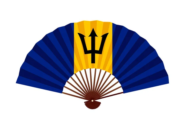 Barbados National Flag Symbol Icon — Stock Vector