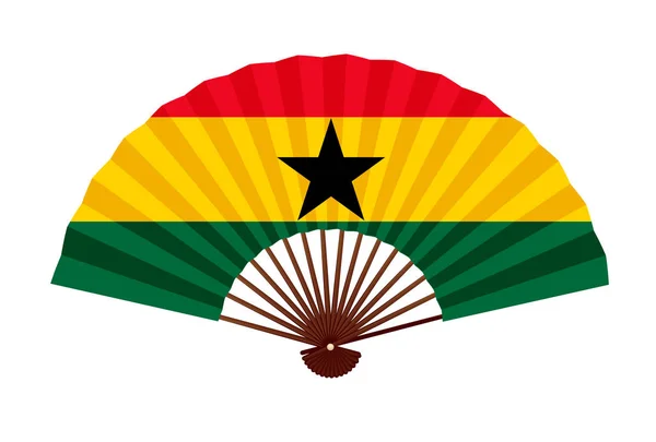 Ghana Národní Symbol Příznaku Ikona — Stockový vektor