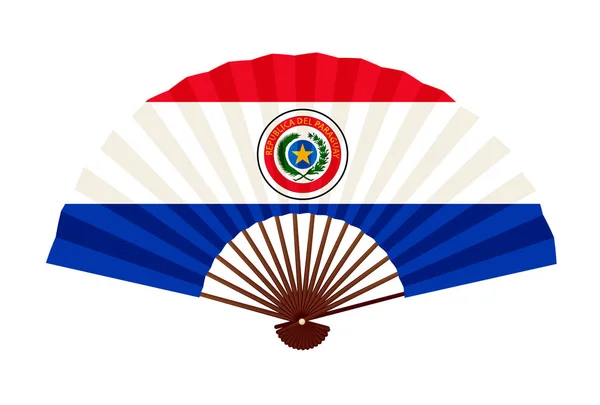 Paraguay Nationale Vlag Symbool Pictogram — Stockvector