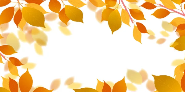 Herfst Bladeren Bladeren Herfst Achtergrond — Stockvector
