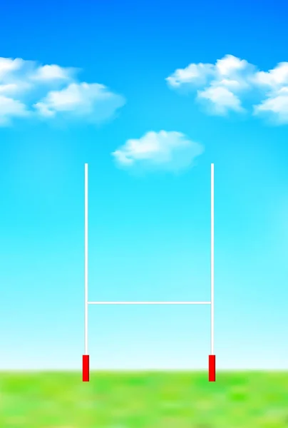 Rugby Cielo Paisaje Fondo — Vector de stock