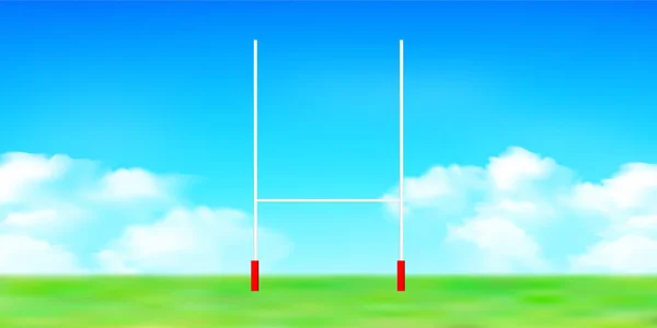 Rugby Cielo Paisaje Fondo — Vector de stock