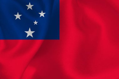 Samoa bayrağı ipek arka plan
