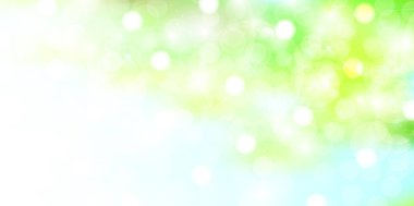 Taze yeşil gökyüzü açık renkli