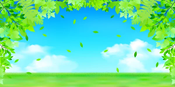 Sky meadow landscape background