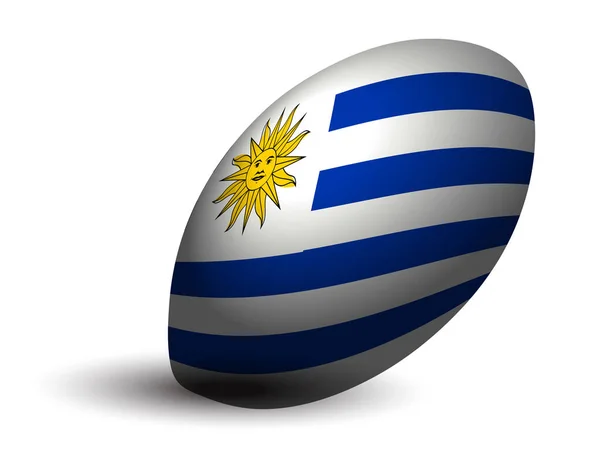 Uruguay Icône Balle Rugby — Image vectorielle