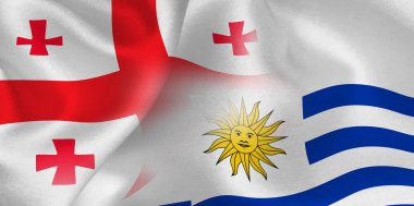 Rugby ulusal bayrağı Gürcistan Uruguay