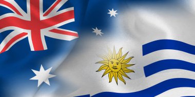 ulusal bayrak rugby Avustralya Uruguay