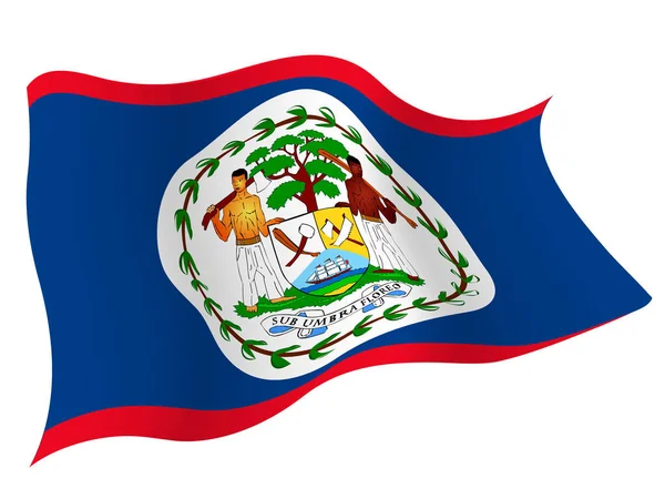 Ícone Bandeira País Belize —  Vetores de Stock