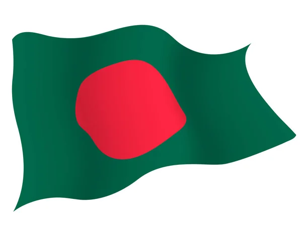 Icoana Steagului Țării Bangladesh — Vector de stoc