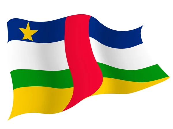 Country Flag Icon Zentralafrika — Stockvektor