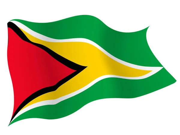 País Icono Bandera Guyana — Vector de stock