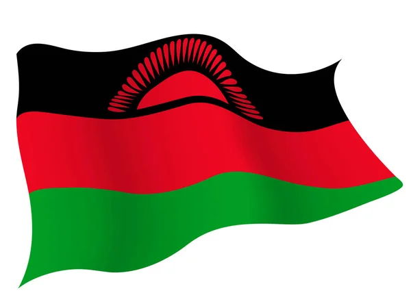 Ikona Flagi Kraju Malawi — Wektor stockowy
