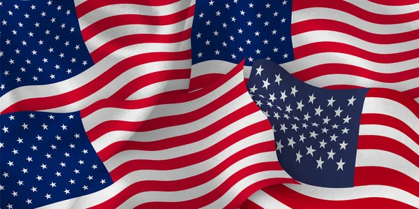 Usa Land Vlag Achtergrond — Stockvector