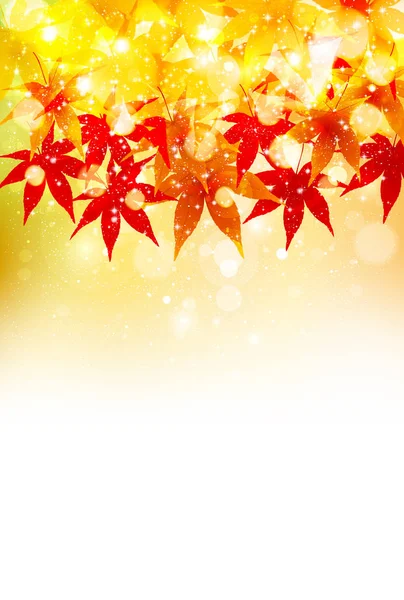 Autumn Leaves Maple Leaves Background — Stock Vector
