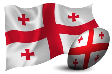 Gürcistan rugby topu ulusal bayrak