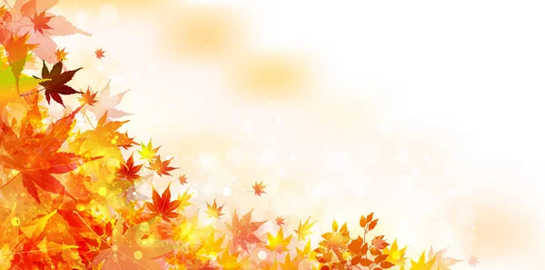 Autumn Leaves Maple Leaves Background — Stock Vector