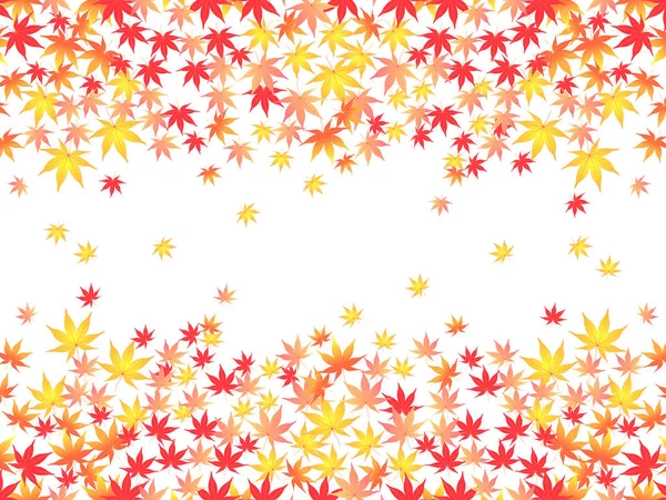 Herfst Bladeren Maple Bladeren Achtergrond — Stockvector