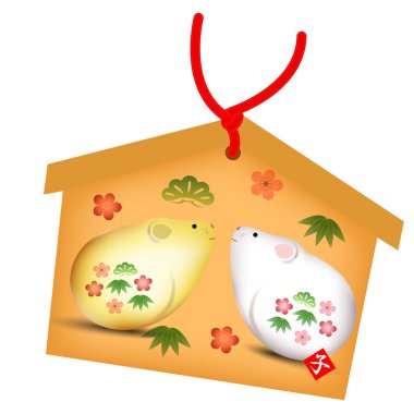 fare Yeni yıl kartı Lucky simgesi