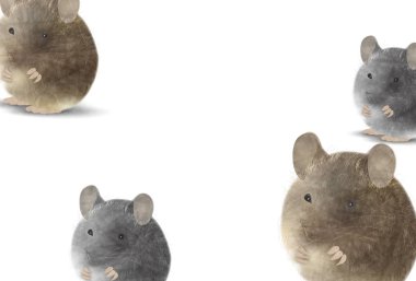 fare yeni yıl kartı Japon Kağıt arka plan