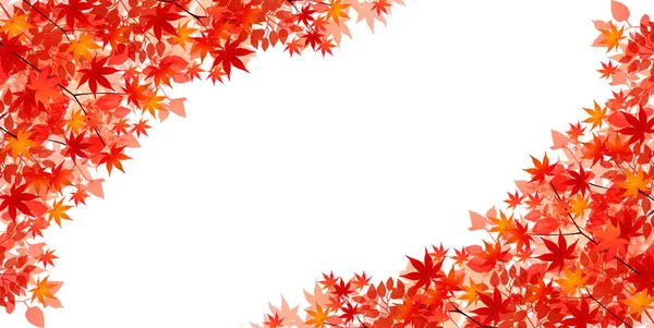 Autumn Leaves Maple Leaves Background — Stock Vector