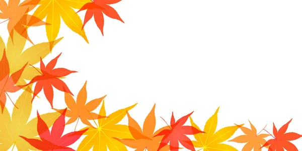 Podzim Zanechává Javorový Listí — Stockový vektor