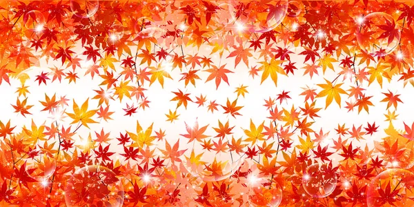 Осенние Листья Клена Листья Фона — стоковый вектор