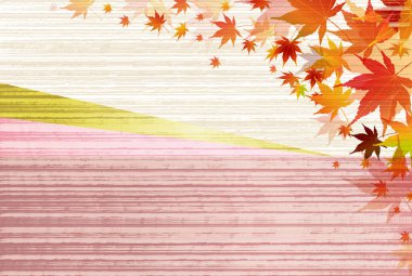 Sonbahar yaprakları akçaağaç sonbahar arkaplanı