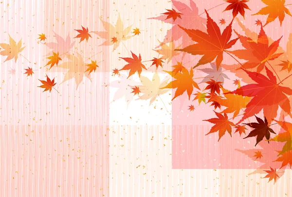 Autumn Leaves Maple Autumn Background — Stock Vector