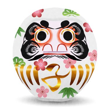 fare Yeni yıl kartı Daruma simgesi