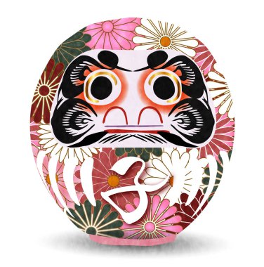 fare Yeni yıl kartı Daruma simgesi