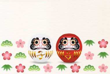 fare yeni yıl kartı Japon Kağıt arka plan