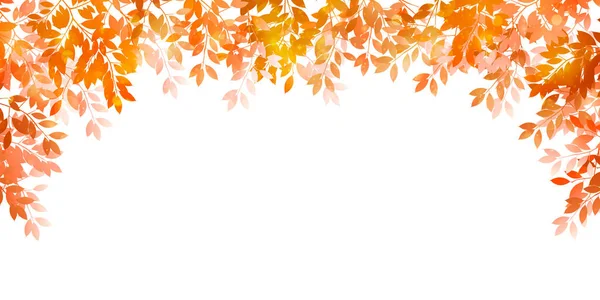 Herfst Bladeren Esdoorn Herfst Achtergrond — Stockvector