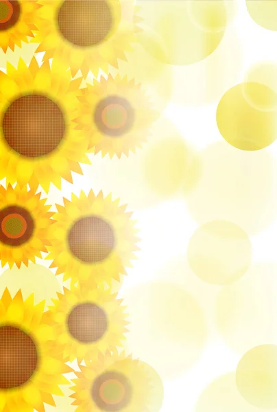 Соняшник Літній Спекотний Літній Фон — стоковий вектор