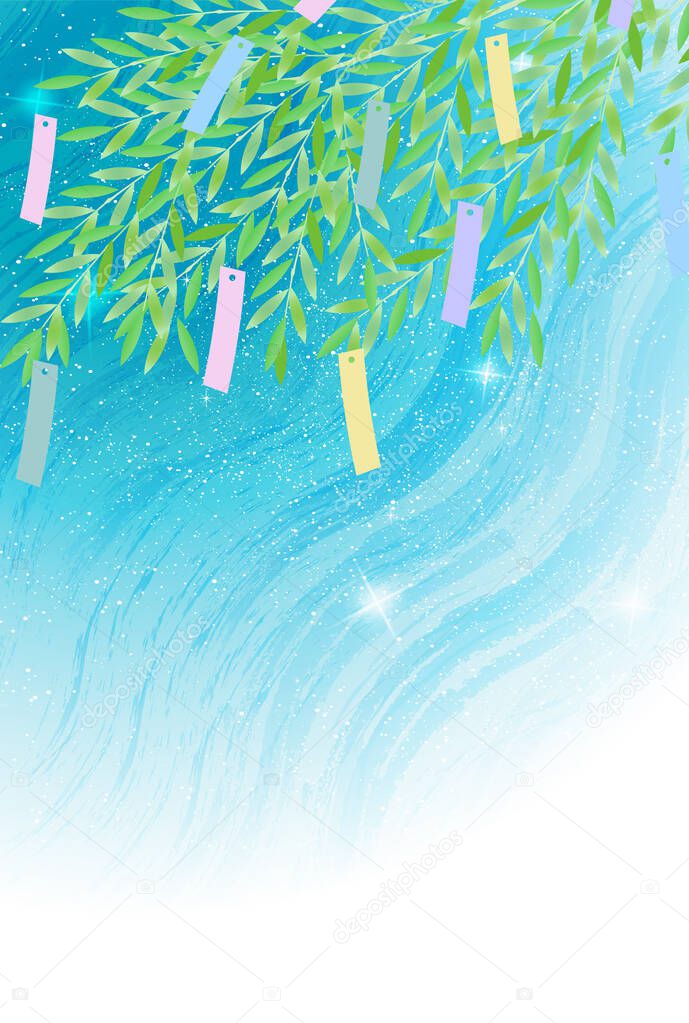 Tanabata Milky Way Bamboo grass background