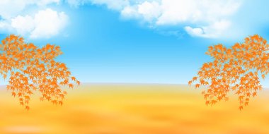 Sonbahar yaprakları akçaağaç sonbahar arkaplanı