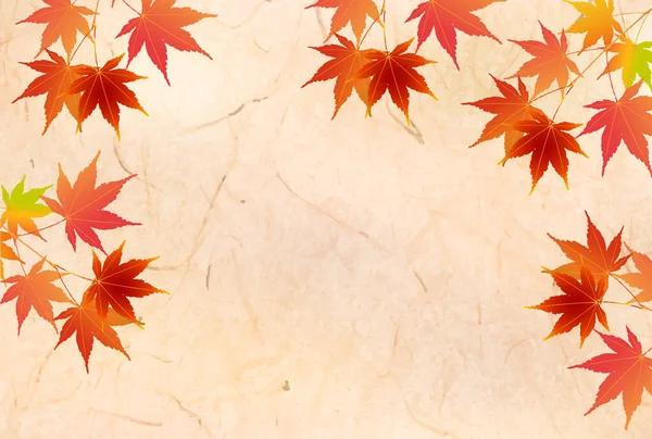 Otoño Hojas Arce Fondo Otoño — Vector de stock