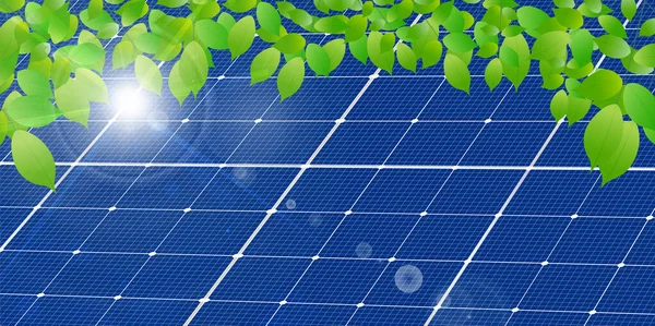 Solar Fresco Verde Luz Fundo —  Vetores de Stock
