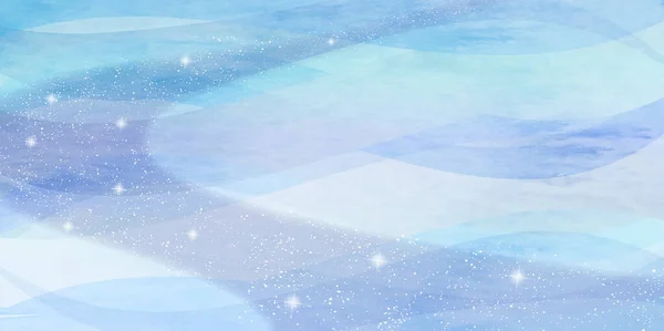 Tanabata Milchstraße Aquarell Hintergrund — Stockvektor