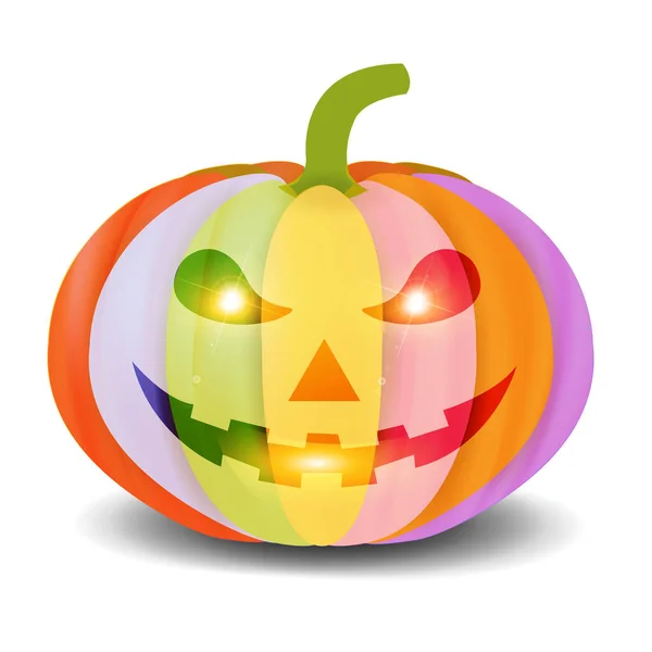 Halloween Kürbis Heimgesucht Herbst Ikone — Stockvektor