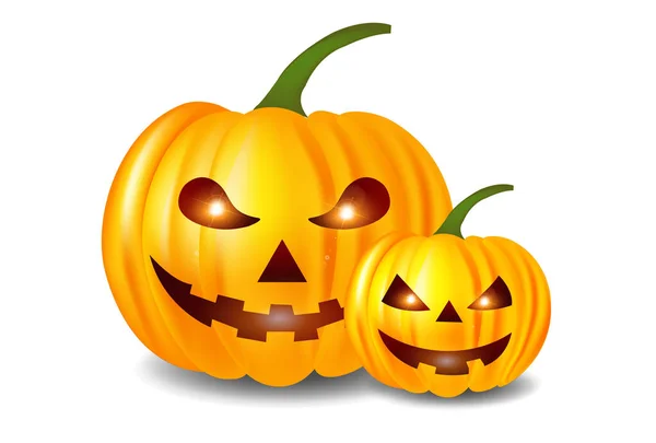 Halloween Pompoen Spookt Herfst Icoon — Stockvector
