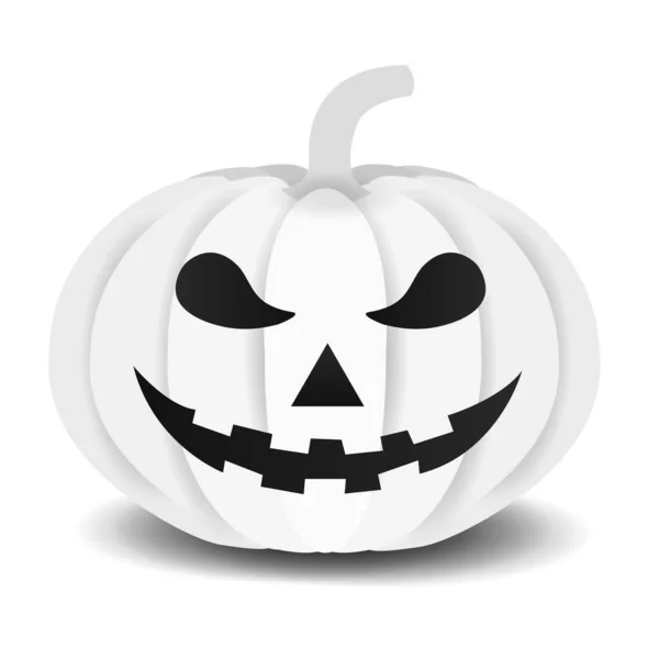 Halloween Citrouille Hantée Icône Automne — Image vectorielle