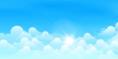 Gökyüzü bulutları manzara ışık arkaplanı