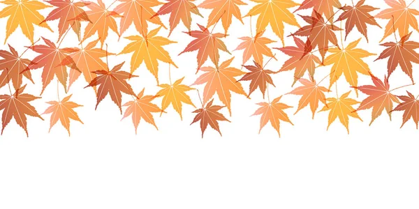 秋叶枫树水彩纸背景 — 图库矢量图片