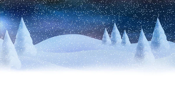 Vánoční Sníh Zimní Světlo Pozadí — Stockový vektor