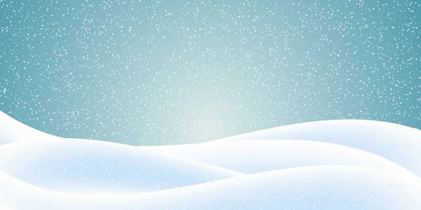 Weihnachten Schnee Winter Licht Hintergrund — Stockvektor