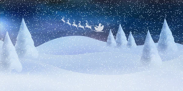 Χριστούγεννα Χιόνι Χειμώνα Φως Φόντο — Διανυσματικό Αρχείο
