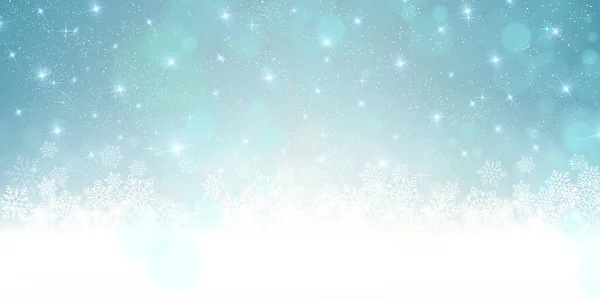 圣诞雪冬的天空背景 — 图库矢量图片