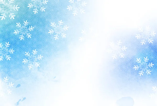 クリスマス雪の冬の空の背景 — ストックベクタ