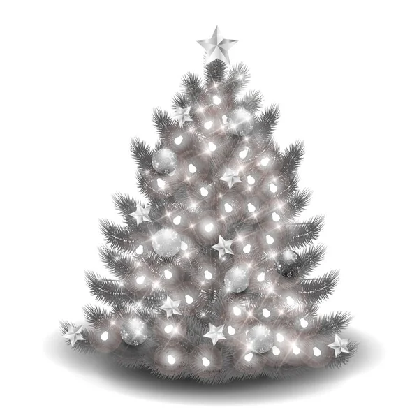 Sapin Noël Icône Hiver — Image vectorielle